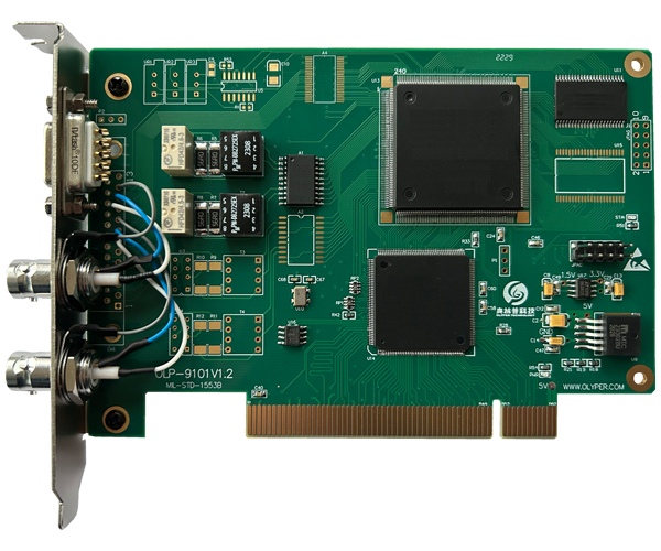 OLP-9101BJ，PCI，2通道，全功能，1Mbps，1553B总线模块